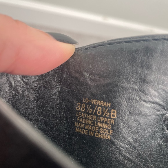 Louise et cie black leather lo-verrah knee high riding boots 38.5 8.5 - Picture 5 of 8